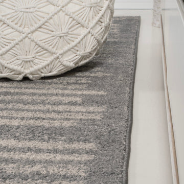 Khalil Modern Berber Stripe Area Rug
